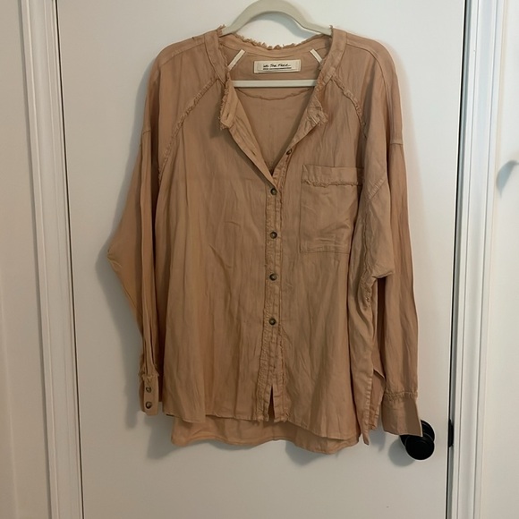 FREE PEOPLE WE THE FREE BOHO BUTTON UP - Picture 4 of 10